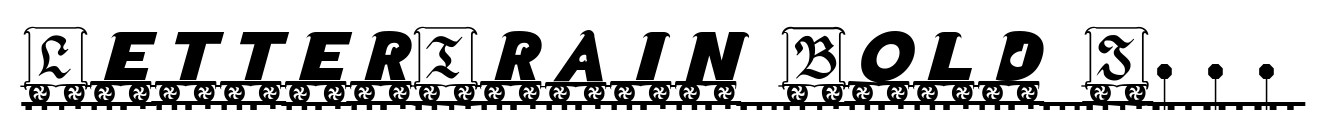 LetterTrain Bold Italic image